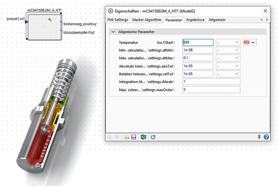 Konstrukteure erhalten von ACE umfassende Daten von allen Stoßdämpfertypen als digitale Zwillinge, sodass sie diese virtuell im Simulationsmodell ihrer Applikation testen können.